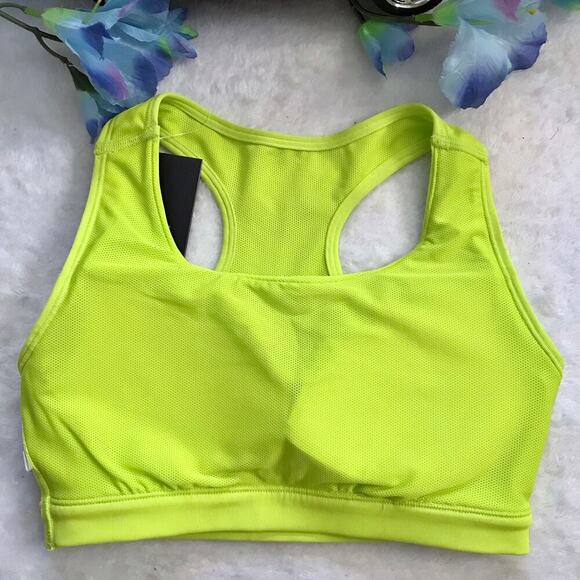 ASICS NWT Lime Green Sports Bra Women XS - Picture 8 of 11